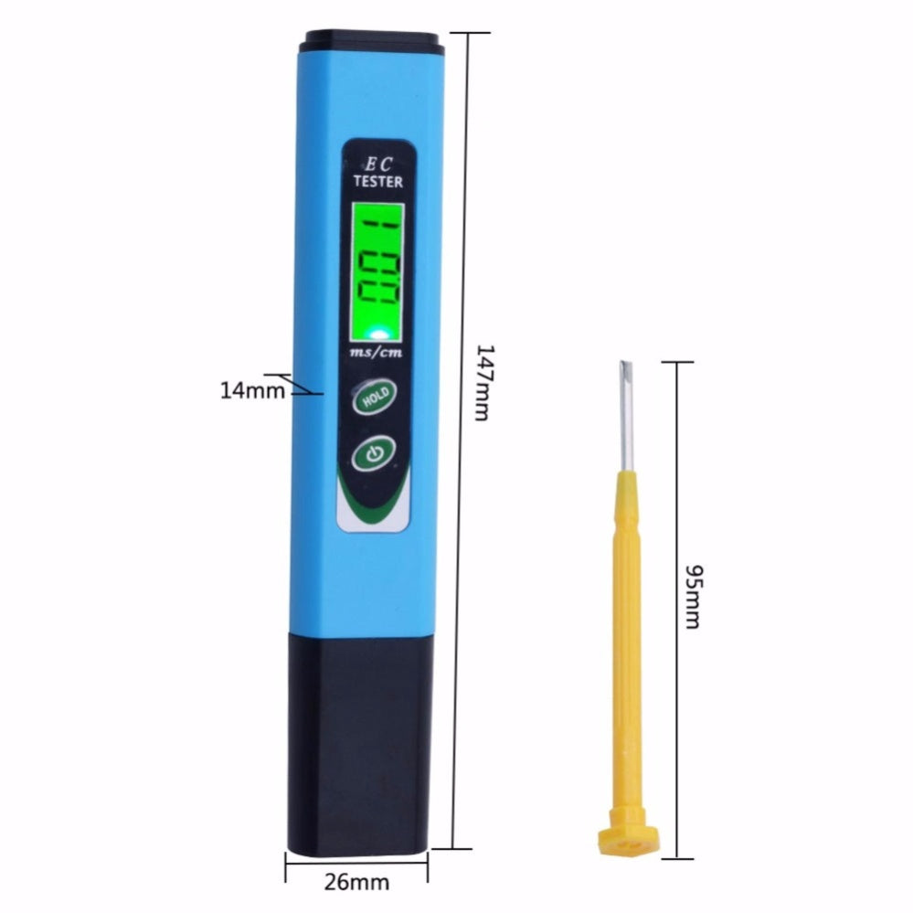 Eagletech EC Meter Tester EC-963 LED Digital Hydroponics for Swimming Pool Aquarium with ATC Conductivity Water Quality Monitor
