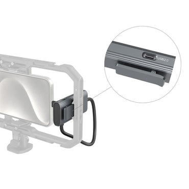 SmallRig 4-in-1 USB Type-C 3.1 Port Hub with 2.0 Audio Adapter & 100W Fast-Charging PD Interfaces, Speeds up to 10GBPS for 4K 60fps ProRes Resolution & Built-In Cold Shoe Clamp for Professiol Mobile Photography & Video Creation | 4598