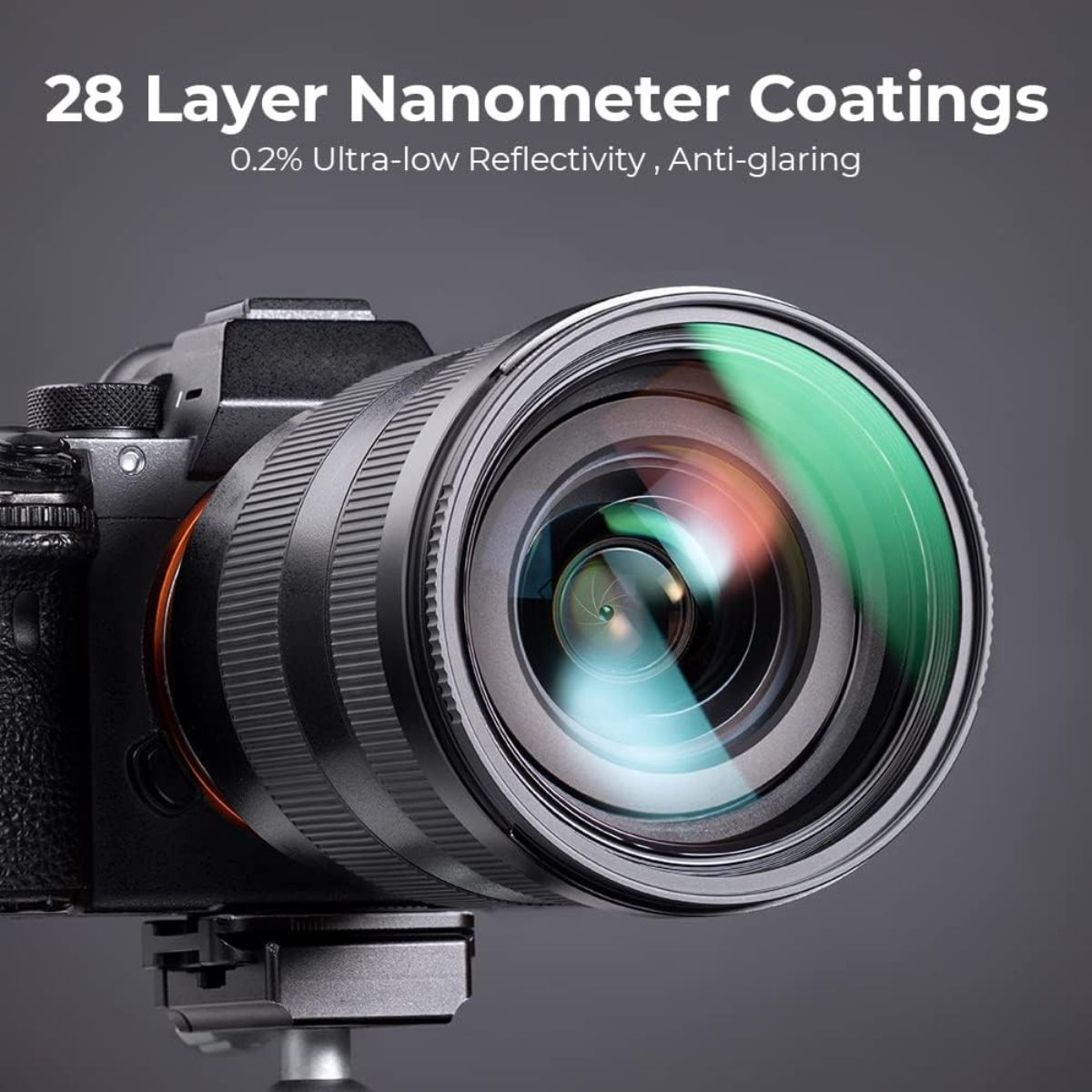 K&F Concept NANO-X Series MRC UV Ultraviolet Filter with Waterproof & Anti-Scratch Multi-Layer Green Coating for Digital Camera Lens 37mm 39mm 40.5mm 43mm 46mm 49mm 52mm 55mm 58mm 62mm 67mm 72mm 77mm 82mm