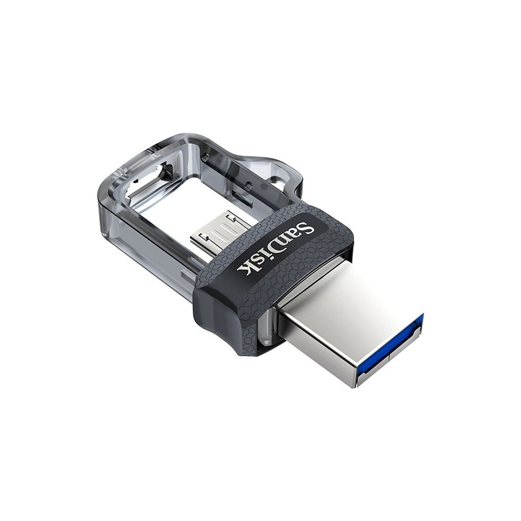 SanDisk Ultra 64GB / 128GB / 256GB Dual Drive m3.0 USB Flash Drive with Micro USB OTG compatibility (Black, Gold)