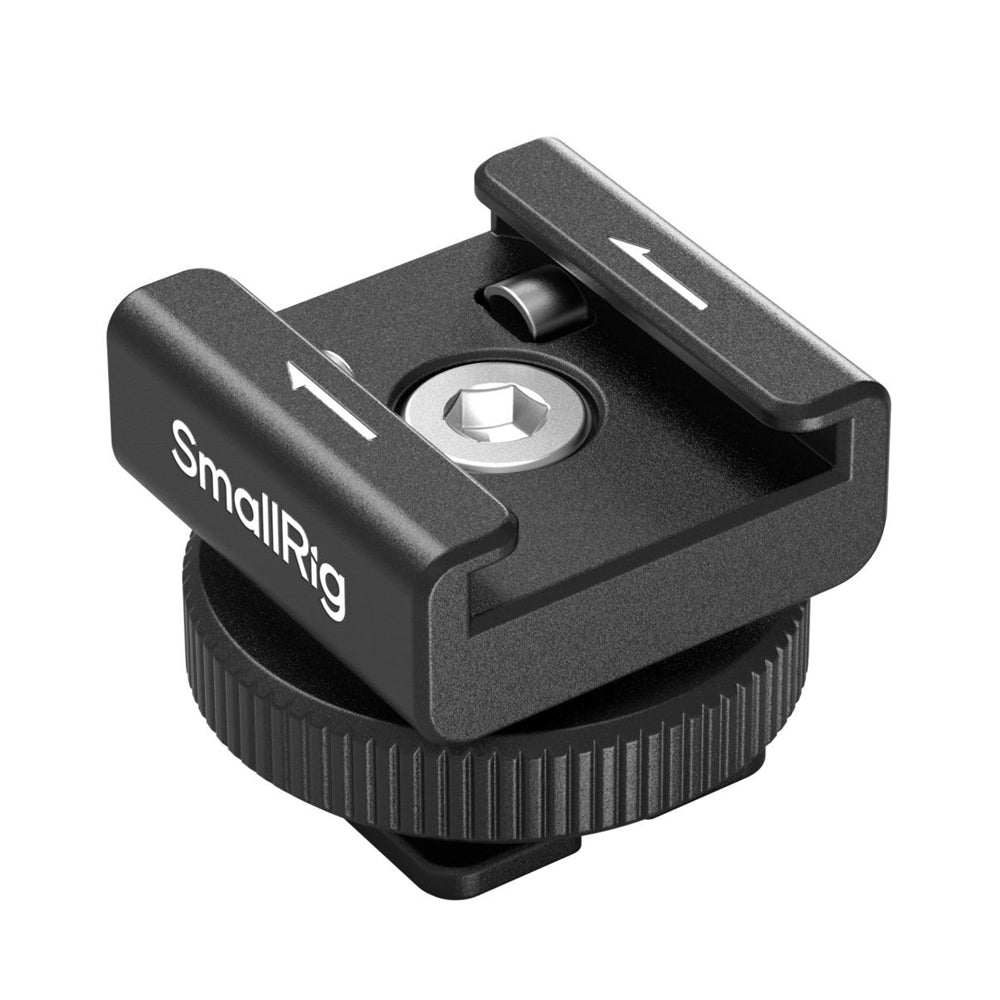 SmallRig Detachable Bottom Cold Shoe Mount for Compact Wireless Microphone, Audio Receiver to Camera and Cages with 1/4"-20 Thread Hole & Built-in Spring Clip | 4822