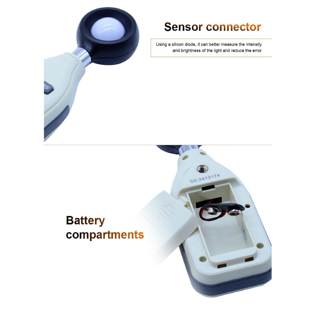 Benetech GM1010 Digital Light Lux Meter Range: 0-200,000 Illumince Meter