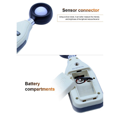Benetech GM1010 Digital Light Lux Meter Range: 0-200,000 Illumince Meter