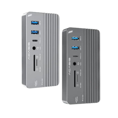 ACASIS CM073 10-in-1 USB Type-C Hub Docking Station with M.2 NVMe SSD Enclosure, TF / SD Card, Ethernet Port, 4K HD  60Hz HDMI, 100W PD Fast Charging, and Supports 10Gbps High Speed Data