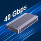 ACASIS TBU405 M.2 NVMe Solid State Drive Enclosure with 40Gbps USB 3.2 Type C to Thunderbolt 4 Interface, and Support for Up to 8TB SSD Capacity for Windows, macOS, iPadOS, Linux