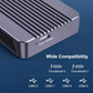 ACASIS TBU405 M.2 NVMe Solid State Drive Enclosure with 40Gbps USB 3.2 Type C to Thunderbolt 4 Interface, and Support for Up to 8TB SSD Capacity for Windows, macOS, iPadOS, Linux