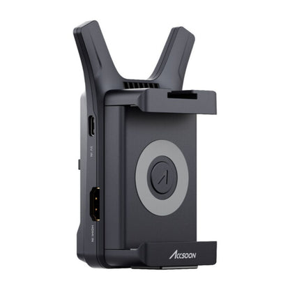 Accsoon CineView no HDMI 1080p 60fps Wireless Video Transmitter with 5GHz 500ft Max range, WIFI 5 Support, iOS / Android App Support (SEE App) for Mirrorless Cameras, Smartphones, Tablets, Live Streaming HD Recording