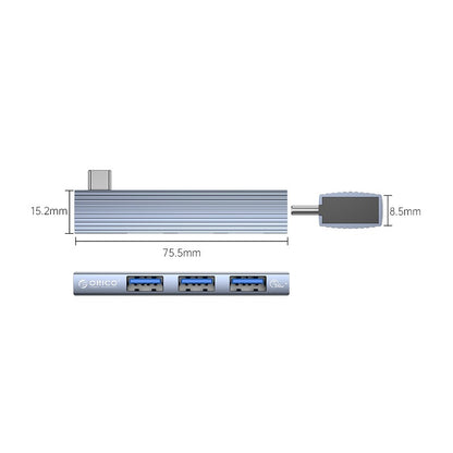 [CLEARANCE] ORICO AH-W13 3-in-1 USB 3.1 Type C Docking Station Hub with 2xUSB 2.0 Input, 5Gbps Fast Data Transfer Rate, Superior Heat Dissipation Aluminum Alloy