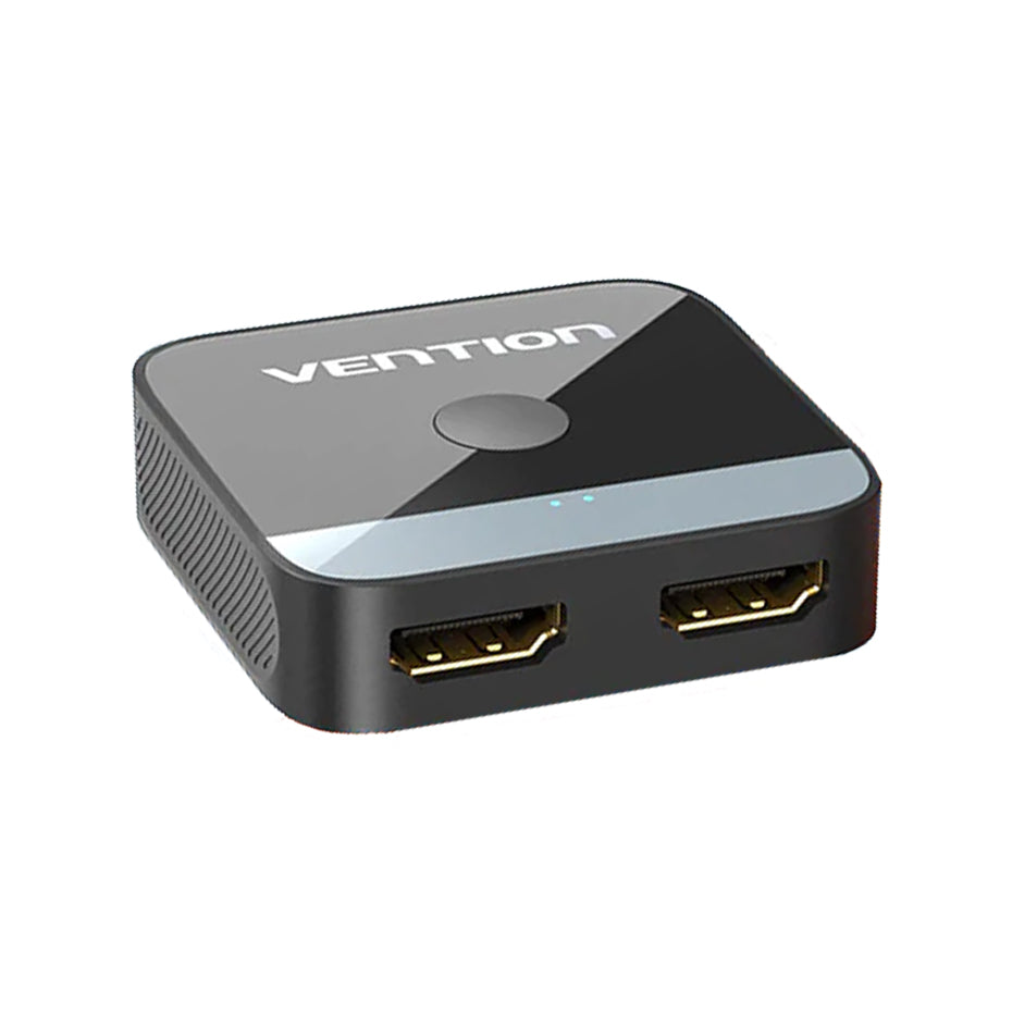 Vention 4K UHD 60Hz 2-In 1-Out HDMI 2.0 Bidirectional Switcher with Onboard Source and Display Toggle Switch, 30m Transmission Range with HDR and 3D Visual Effect Support for TV Monitors and Projectors | AKOB0