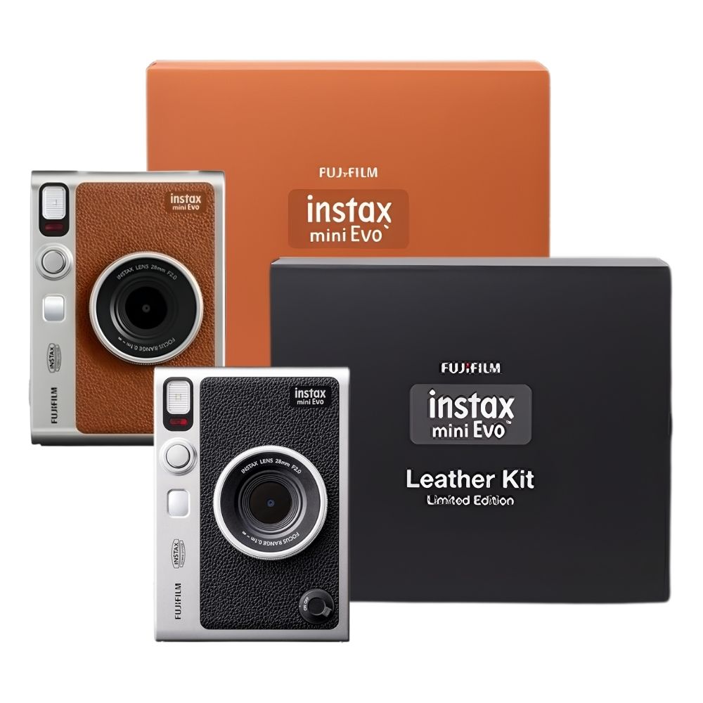 FUJIFILM Instax Mini Evo Leather Kit Limited Edition Hybrid Instant Film Camera
