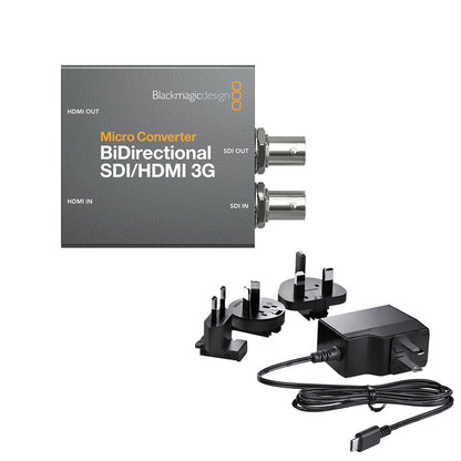 [CLEARANCE] Blackmagic Design SDI / HDMI 3G Bi-Directiol Video Micro Converter with USB C Power Supply Port for Digital Camera Computer PC Laptop Display Monitor Live Production and Broadcasting