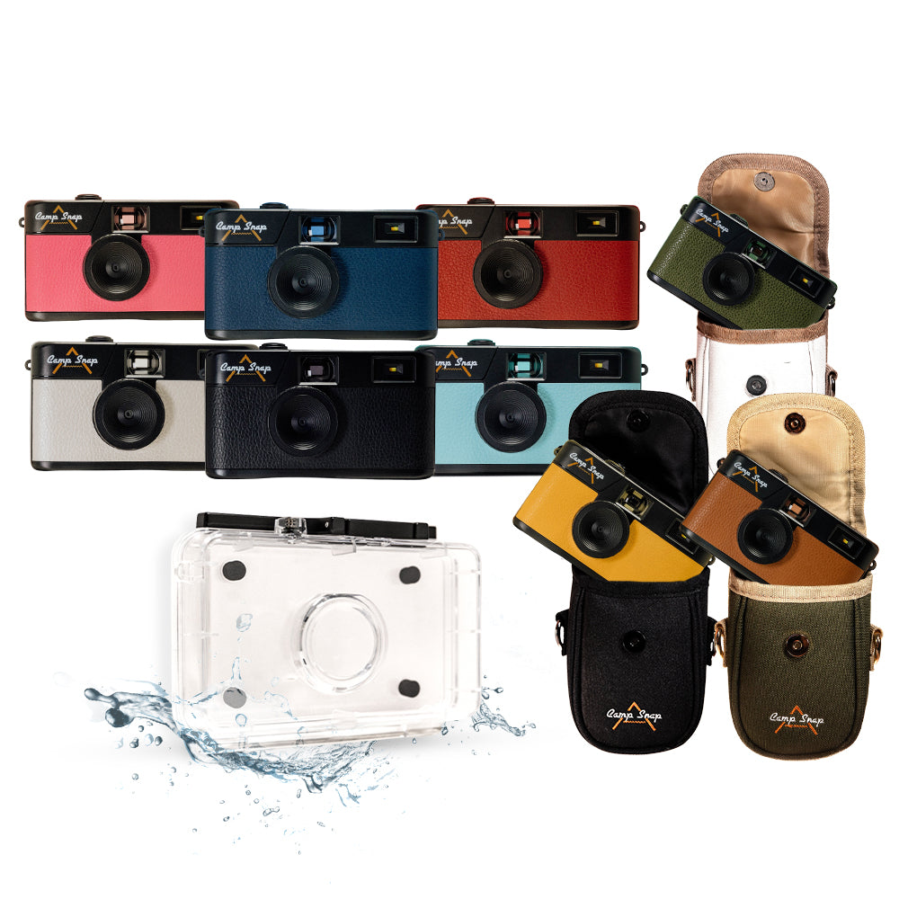 Camp Snap Version 103B Vintage Style Screen-Free Digital Camera Point & Shoot with 8MP Sensor, Rechargeable Battery 500 Max Shots per Single Charge, Internal 4GB MicroSD Card Slot Max 2000 Shots and LED Flash with Controls for Photography