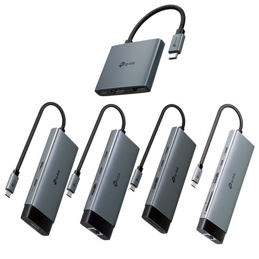 TP-Link UH9120C 9 in 1 Hub with 4K 60Hz HDMI, 2 USB-A 3.0, USB Type-C 3.0, PD100W Fast Charging, SD / TF 20MB/s Card Slots, RJ45 1Gbps Ethernet Ports, 5Gbps SuperSpeed Data Transfer, Multicompatible Plug & Play for PC Desktop Laptop