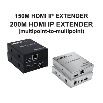 [CLEARANCE] ArgoX 1080p HDMI IP Extender Transmitter Receiver with 150m Range, IR Control, Ethernet Standard, Supports HDMI1.3/, One Point-to-Multipoint Cascade Connection | HDES150
