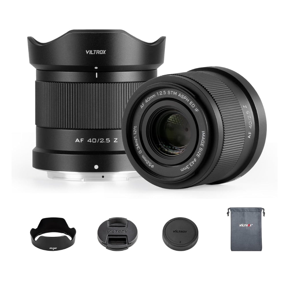 Viltrox 40mm f/2.5 Nikon Z-mount Full Frame Standard Autofocus Prime Lens for Z9 / Z8 / Z7II / Z7 / Z6III / Z6II / Z6 / Z5 / Zf Mirrorless Cameras with 52mm Filter Thread