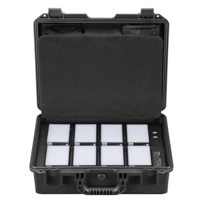 Godox C5R KNOWLED 8-Light RGBWW LED Magnetic Creative Panel Light and Charging Case 2500K-8500K CRI 96 / TLCI 97 with Collapsible Diffusers, Bluetooth Control via Godox Light App, and Built-In 3000mAh Battery for Studio Lighting