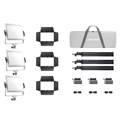 Godox LiteMons LP600 Series Bi-Color / RGB 10x8" LED Light Panel with 2800-6500K / 1800-10,000K CCT, Optiol NP-F Battery Power, Onboard & App Control for Live Streaming, Vlogging, Video Content Creation & Studio Lighting | LP600BI LP600R