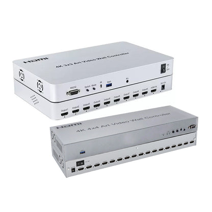 ArgoX 4K 3x3 / 4x4 Art TV Video Wall Controller HDMI/USB3.0 Video Source Input with 9-ways HDMI Output, Multiple Splicing Modes, Support Screen Degree Rotation for Windows 10 64 bit | HDVW3X3-A HDVW4X4-A