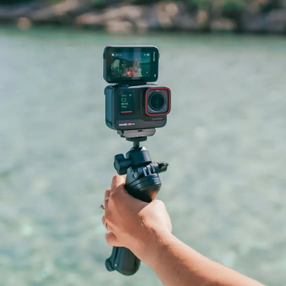 Insta360 Magnetic Quick Release Mount for Action Camera with 1/4" Threaded Hole and Fold-Out 2-Prong Mount CINSAAVH