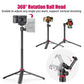 Ulanzi MT-44 + Remote 3-Section Extendable Folding Vlog Tripod, Camera & Phone Mount with Max 1.5Kg Load Capacity for Vlogging, Live Selling, Livestreaming