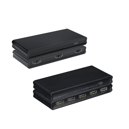 ArgoX 1x2 / 1x4 HDMI 2.0 Splitter with 4K 30Hz, Supports 3D, 6Gbps Data Rate and TMDZ Clock, 8/10/12bit Deep Color, and AWG26 HDMI Cable for HDTV, DVD Player, Projector, A/V Receiver, Set Top Boxes | HDSP1X2 HDSP1X4