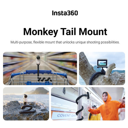 Insta360 Monkey Tail Mount for Action Camera (50cm) Multi Purpose Flexible Selfie Stick and Stand CING2CB/E