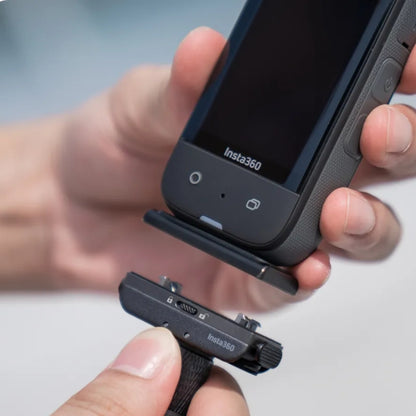 Insta360 Magnetic Quick Release Mount for Action Camera with 1/4" Threaded Hole and Fold-Out 2-Prong Mount CINSAAVH