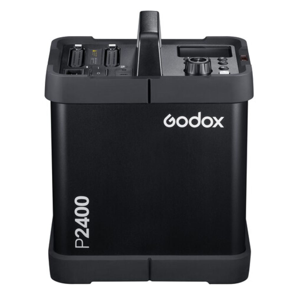 Godox P2400 Power Pack Kit 2400W with 2 Units H2400P Flash Heads with 1/17800s Flash Duration, 10-Step Power, 32 Channels, 16 Groups, and Wired or Wireless Release for Production and Studio Lighting