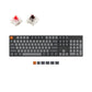 Keychron K10 104 Keys Bluetooth Wireless / Wired Full Size Mechanical Keyboard with Hot-Swappable Switches and White Backlight for Mac and Windows PC Computer (Red Linear, Brown Tactile) K10A1 K10A3