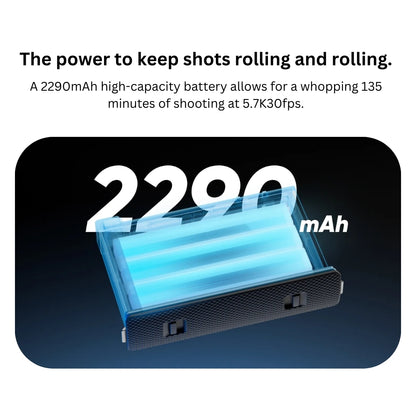 Insta360 X4 Battery 2290mAh with 135 Minutes of Continuous 5.7K30fps Video Recording for Action Camera CINSBBMA