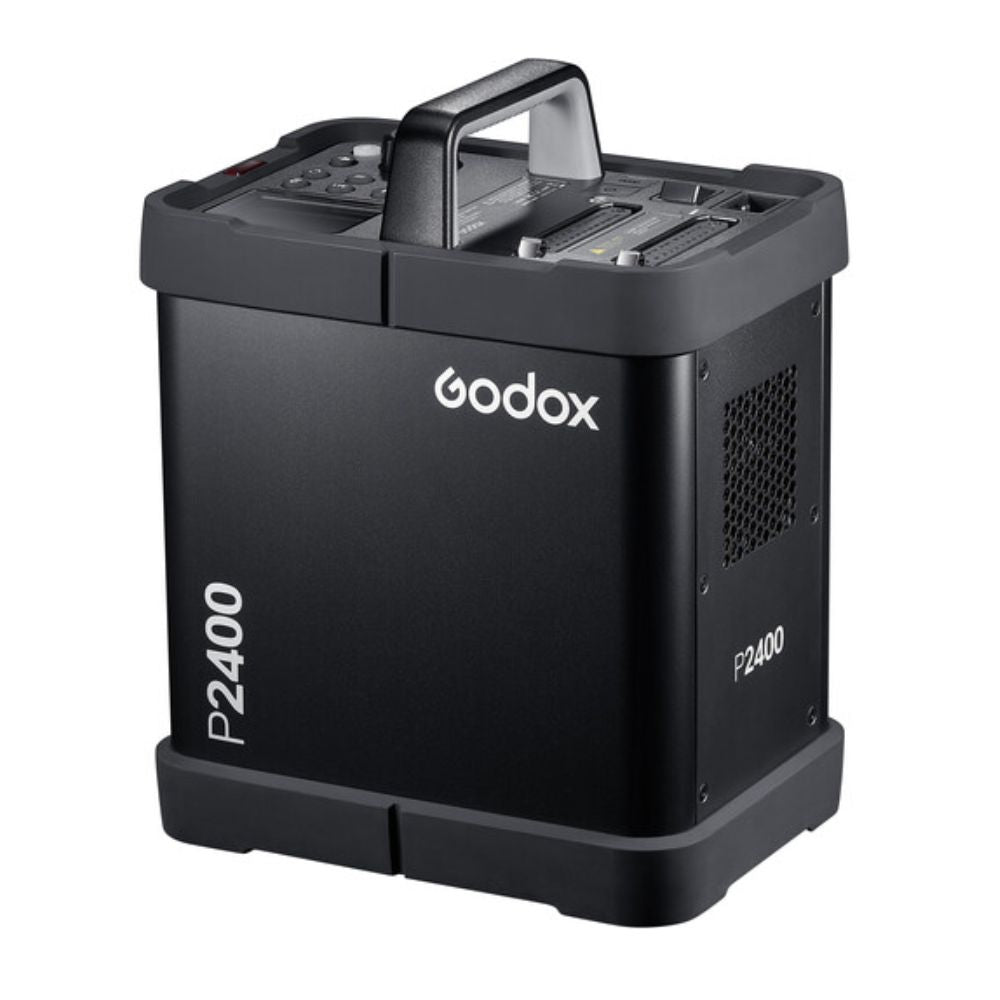 Godox P2400 Power Pack Kit 2400W with 2 Units H2400P Flash Heads with 1/17800s Flash Duration, 10-Step Power, 32 Channels, 16 Groups, and Wired or Wireless Release for Production and Studio Lighting