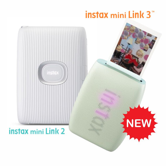 FUJIFILM Instax Mini Link 3 Smartphone Printer with 3D AR Effects, Remote Live View, Collage Mode, Easy Sharing, In-App Stickers & Frames, Tilt-to-Zoom, and iOS & Android Support