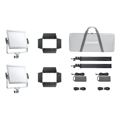 Godox LiteMons LP600 Series Bi-Color / RGB 10x8" LED Light Panel with 2800-6500K / 1800-10,000K CCT, Optiol NP-F Battery Power, Onboard & App Control for Live Streaming, Vlogging, Video Content Creation & Studio Lighting | LP600BI LP600R