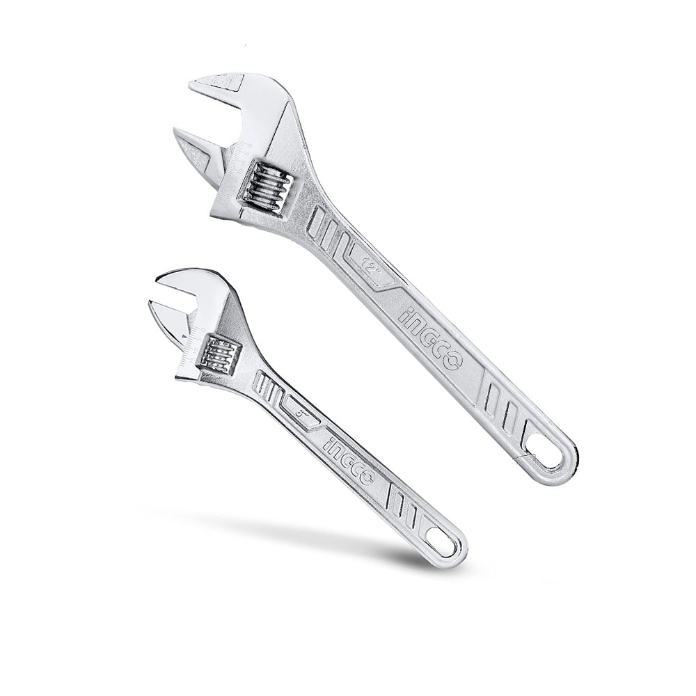 [CLEARANCE] INGCO Adjustable Wrench and Multifunction Spanner (6") 150mm Gripping Fastener Nut & Bolts Enlarge Open Monkey Wrench | HADW131062