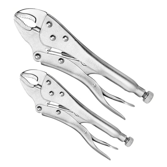 [CLEARANCE] INGCO 10" Curved Jaw Locking Plier Vise Grip Carbon Steel | HCJLW0210
