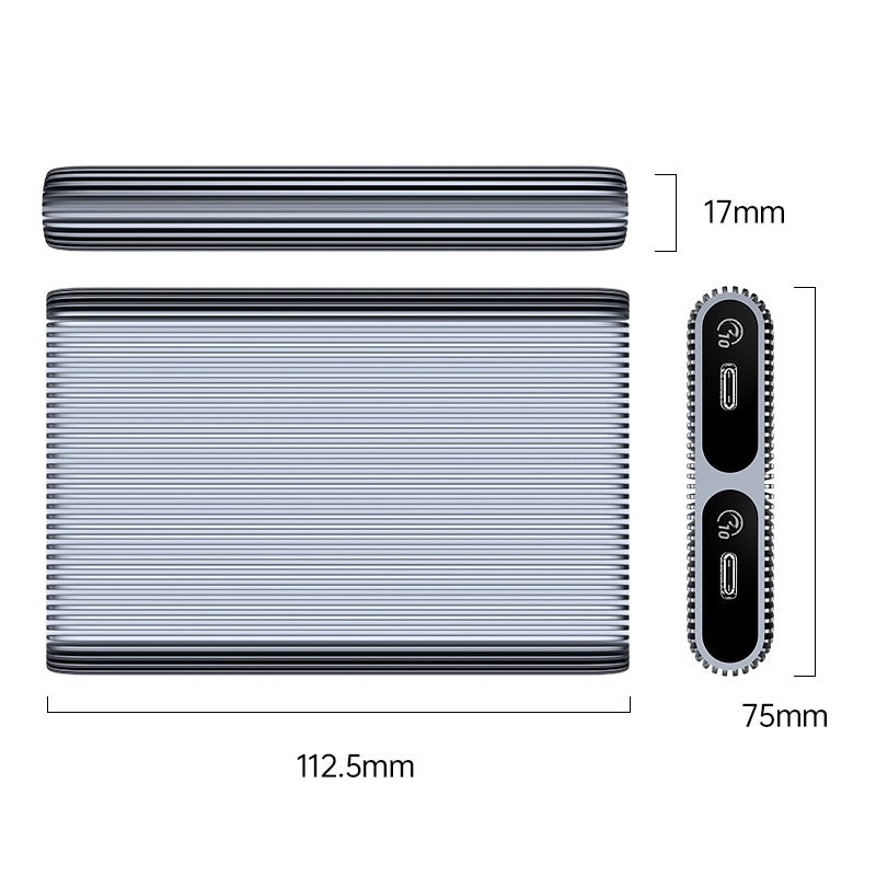 [CLEARANCE] ORICO AM2C3-2N NVMe to USB 3.2 Gen2 Type C Dual Bay M.2 NVMe + NVMe SSD Enclosure Tool-Free with 10Gbps Fast Data Transfer Rate, 2-in-1 USB-C to C/A Cable PD 60W, 4TB Max. Disk Capacity for Windows, macOS, Linux, Android