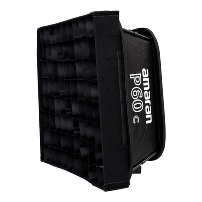 Aputure Amaran P60x 3-Pack Bi-Color Lensed LED Light Panel with Rectangular Softbox and Grid for Photography Video Vlogging Live Streaming Broadcast and Film Production Studio Lighting Equipment | APA0138A11