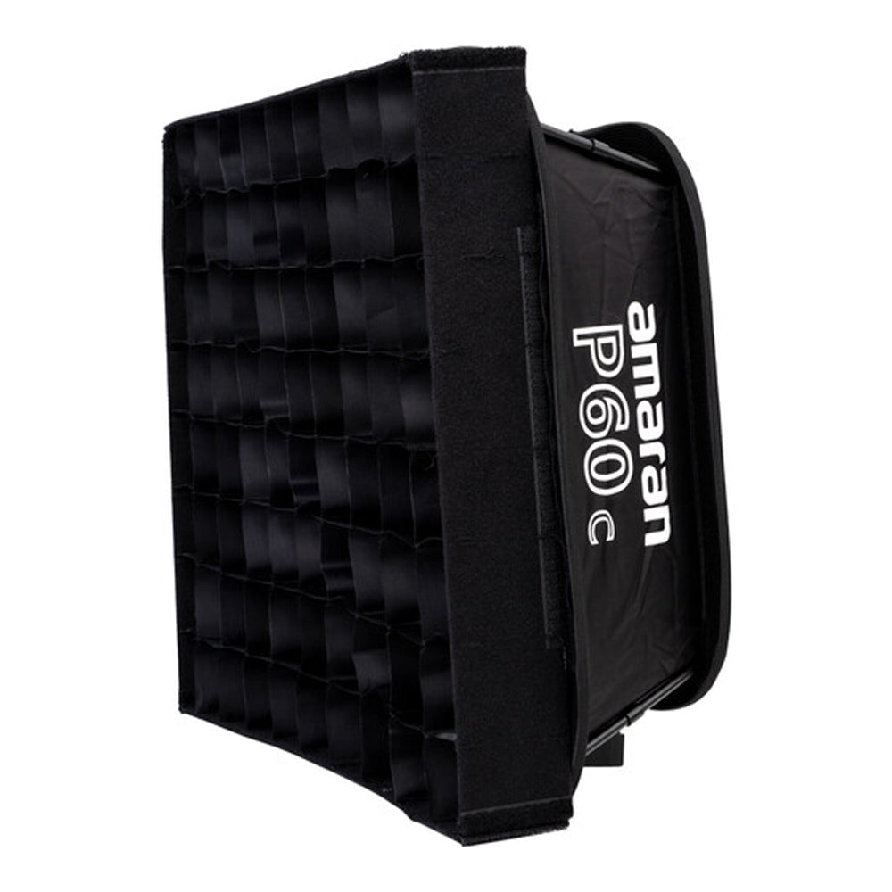 Aputure Amaran P60C (3-Pack) RGB LED Light Panel with 2500-7500k CCT CRI 95 / TLCI 97, Rectangular Softbox and Grid for Photography Video Vlogging Live Streaming Broadcast and Film Production Studio Lighting Equipment