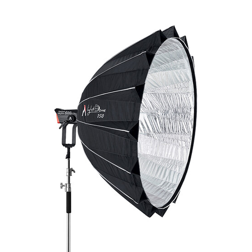 Aputure Light Dome 150cm Bowens S Mount Quick Set-Up Hexadecagon Softbox with 32-Sided Design for Circular Reflections, 2 Front Diffuser 1.5 and 2.5 Stops for Photography and Film Production Studio Lighting Equipment | APA0227A30