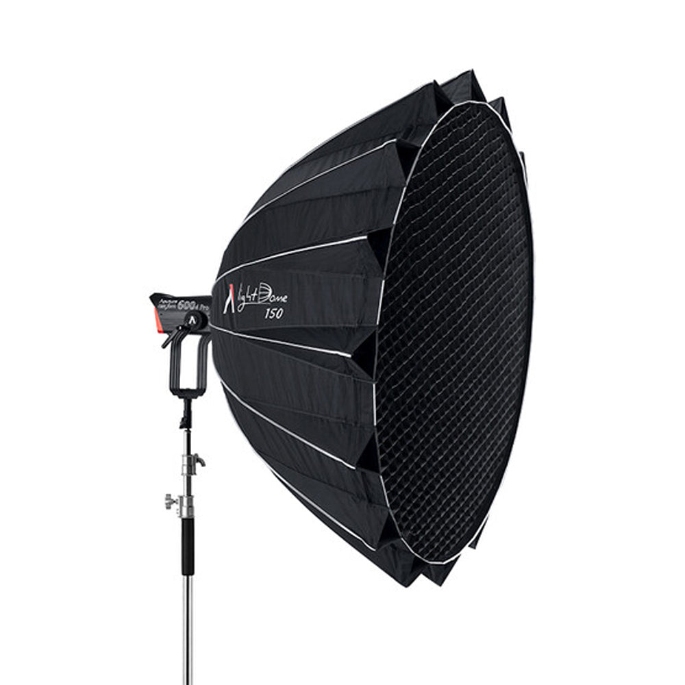 Aputure Light Dome 150cm Bowens S Mount Quick Set-Up Hexadecagon Softbox with 32-Sided Design for Circular Reflections, 2 Front Diffuser 1.5 and 2.5 Stops for Photography and Film Production Studio Lighting Equipment | APA0227A30