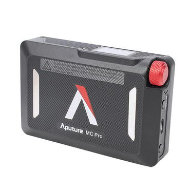 Aputure MC Pro RGB Professional Mini LED Panel Light with Built-in Rechargeable Battery, Diffusers and Cold Shoe Mount Ball Head for Photography Video Vlogging Live Streaming Broadcast and Film Production Studio Lighting Equipment