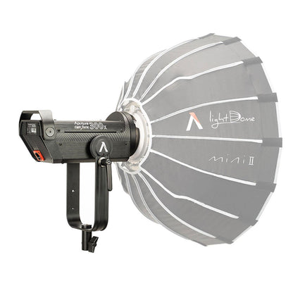 Aputure LS 300x Bi-Color LED Monolight with Bowens S Mount Hyper Reflector and Control Box with Dual V-Mount Battery Plate for Photography Video Vlogging Live Streaming Broadcast and Film Production Studio Lighting Equipment