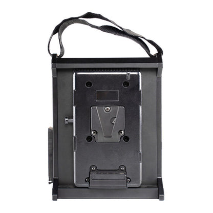 Aputure 2-Bay Battery Power Station V-Mount with Built-In Clamp Quick Release Plate, Carrying Strap for Light Storm 600D & Nova 300