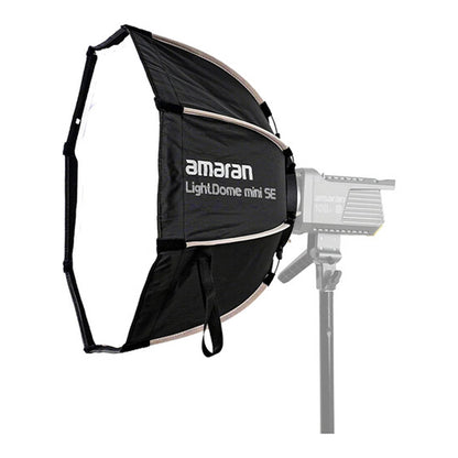 Aputure Light Dome Mini SE 1.5-Stop 58cm Bowens Mount Quick Set-Up Octagol Softbox with Removable Inner Baffle, Silver Interior for Studio and Lightning Equipment | APL0010A30