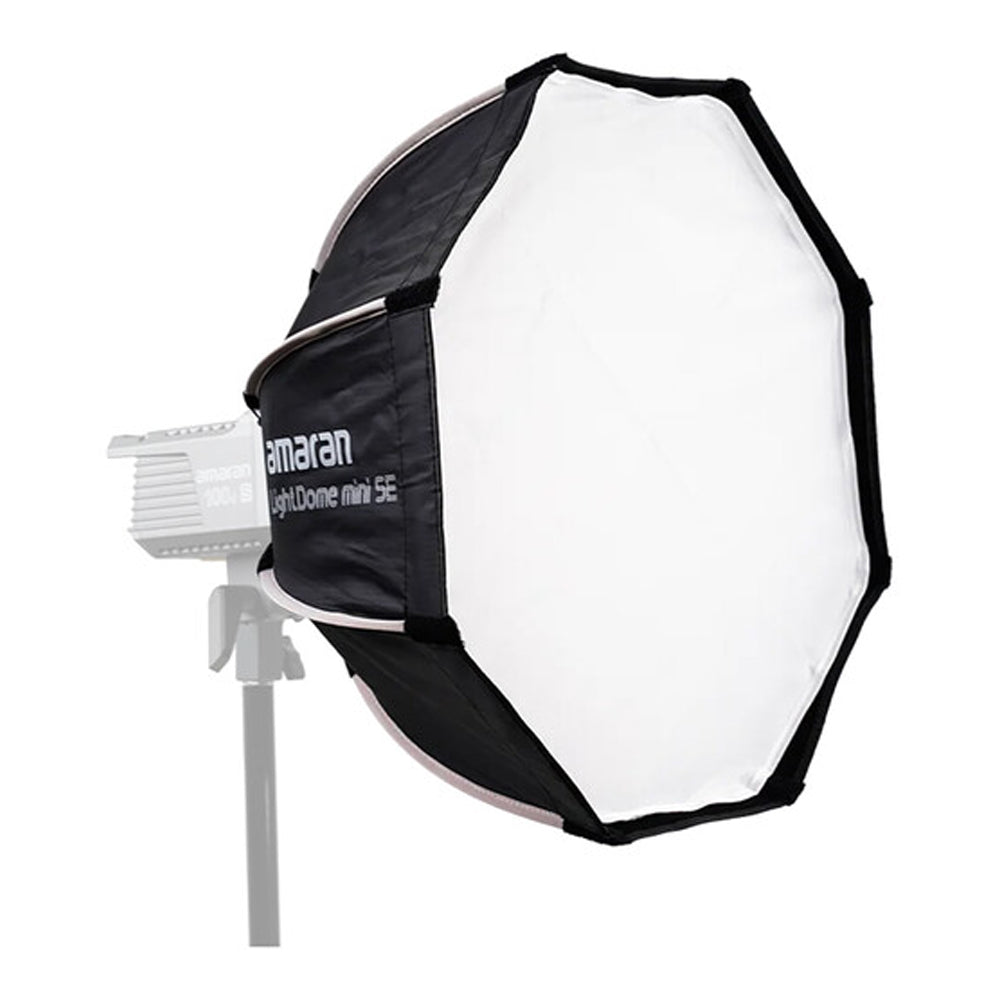 Aputure Light Dome Mini SE 1.5-Stop 58cm Bowens Mount Quick Set-Up Octagonal Softbox with Removable Inner Baffle, Silver Interior for Studio and Lightning Equipment | APL0010A30