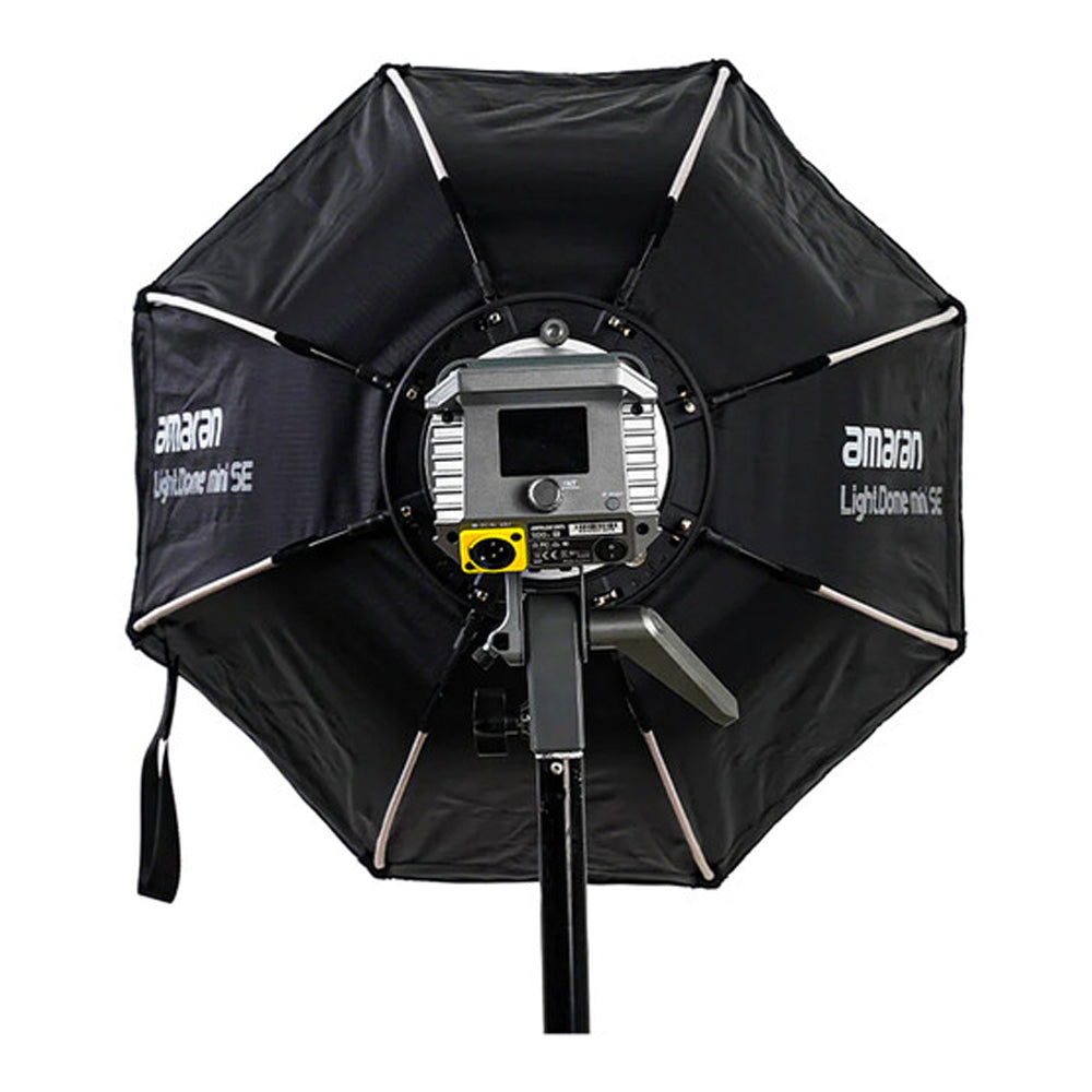 Aputure Light Dome Mini SE 1.5-Stop 58cm Bowens Mount Quick Set-Up Octagonal Softbox with Removable Inner Baffle, Silver Interior for Studio and Lightning Equipment | APL0010A30