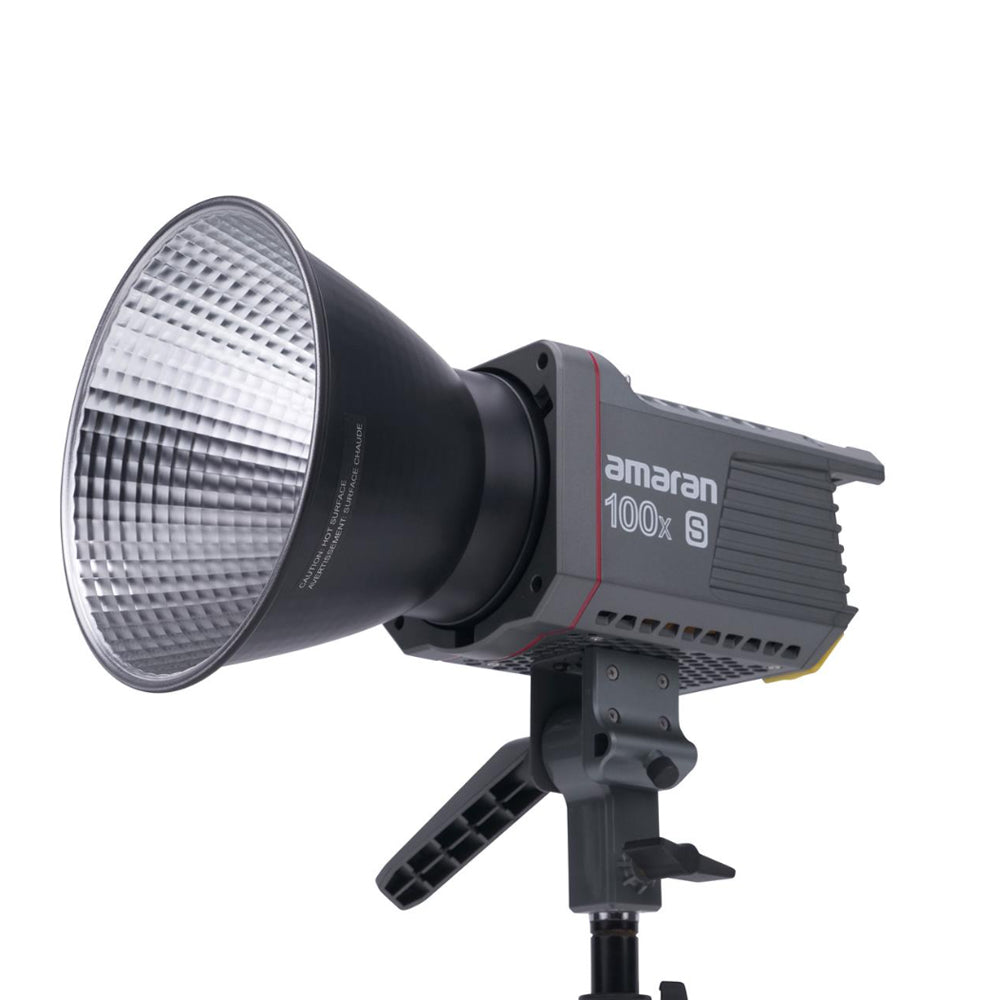 Aputure Amaran COB 100x S Bi-Color / 100d S 100W Daylight Compact LED Monolight with Bowens S Mount Hyper Reflector and Bluetooth Wireless Control for Photography Video Vlogging Live Streaming and Film Production Studio Lighting Equipment
