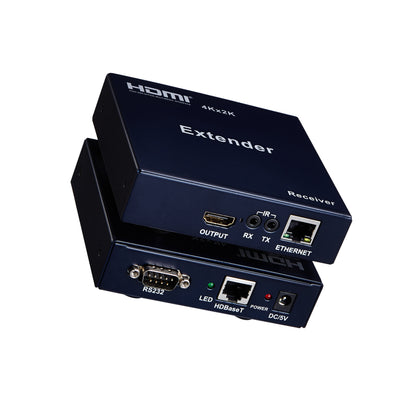 ArgoX HDES03 4K Ultra HD HDMI HDBaseT Extender Video Transmitter Receiver with 100m Range, Supports HDMI1.4/HDCP1.4, Voice Rate, Ethernet Standard, Bi-directional IR Control, and RS232