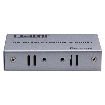 ArgoX HDES100-A 4K HDMI Extender + Audio Transmitter Receiver with 100m Range, IR Control, Supports 3D, 3.4Gbps Data Rate, HDMI1.4a, CAT5e/6 Ethernet Cable, TX and RX Support 3.5mm Audio Output