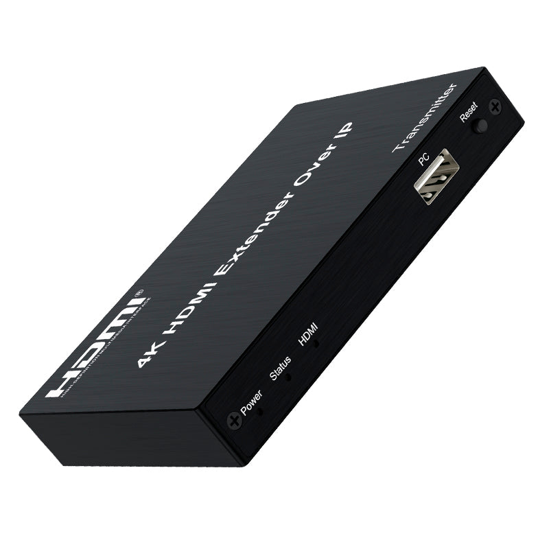 ArgoX 4K HDMI KVM IP Extender Video Transmitter Receiver with 150 Range, Cascade Connection, USB Mouse/Keyboard, CAT5e/6, Ethernet LAN Network, and Uni-directional IR Extension | HDES150-KVM